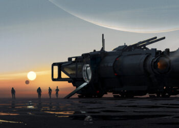 Concept art for following Mass Effect video game surface areas in brand-new art publication