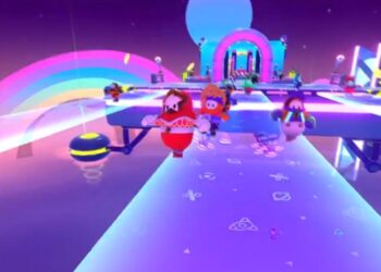 Fall Guys Season 4 teased with clip of 60-player onslaught with reduced gravity areas, forcefield, as well as much more