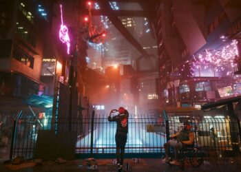 rewrite this title to be trendy and engaging Cyberpunk 2077's sequel includes a new city that "feels more like Chicago gone wrong", and I'm now wondering how the USA's collapse might have affected Michael Jordan's legacy